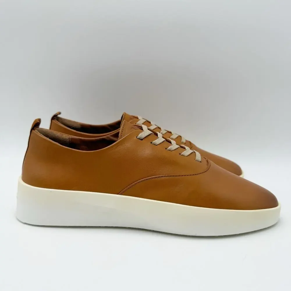 Wolf & Shepherd Cruise Lace Up Sneakers Mens 4.5 Womens 6 Tan Nubuck NIB